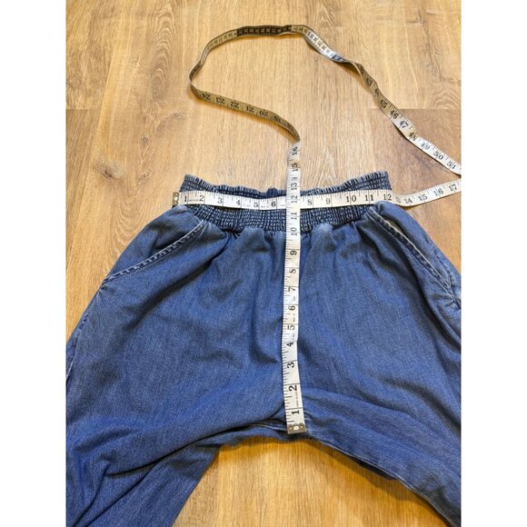 American Eagle Cotton Super Wide Leg Pants With Elastic Waistband Size Large - Picture 4 of 7